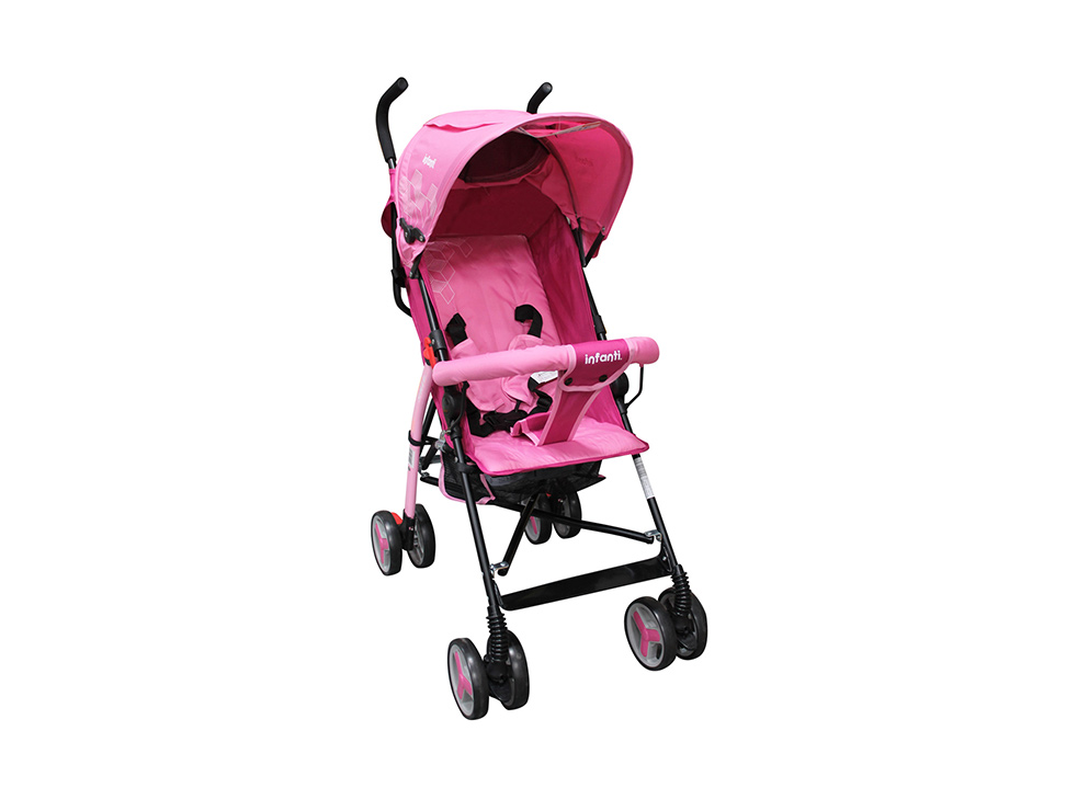 carriola de baston infanti rosa
